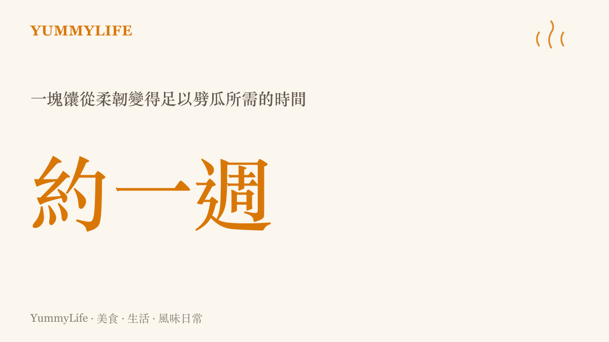 一塊放置約一週的新疆饢，因為大量失水而變得堅硬，足以像刀一樣劈開西瓜